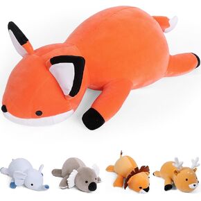Weighted Stuffed Animals, 4.2Lb Weighted Elephant Plush, 24in Giant Elephant Throw Pillow Soft Plushie Doll Toy Gifts