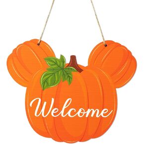 Fall Mouse Welcome Door Sign for Wall Decor, Halloween Mouse Hanging Door Sign for Front Door, Porch Plaque Thanksgiving Door Decor, Autumn Pumpkin Door Decor Outdoor Entrance Welcome Sign in Kuwait