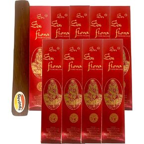 بخور سري ساي فلورا فلوكسو 9 عبوات كل منها 25 جرامًا وحزمة حامل in Kuwait