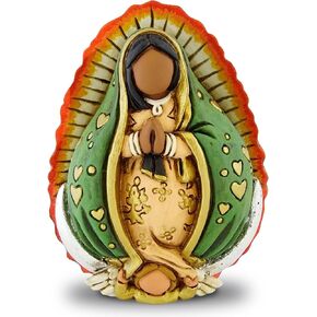Virgen Divina Pastora, Divine Shepherdess, Virgin Mary Statue, Decorative Figure, Hand Painted Sculpted Figure, Mother Mary Statue, Home Decor, Gift, Bolitas Series