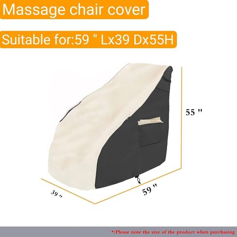 Massage chair cover, 600D full body shiatsu massage chair protector, 59 X 39 X 55 inchesArmchair Slipcovers,, ,with drawstring waterproof and dustproof Recliner Wing Chair Slipcovers,Sofa Cover in Saudi Arabia