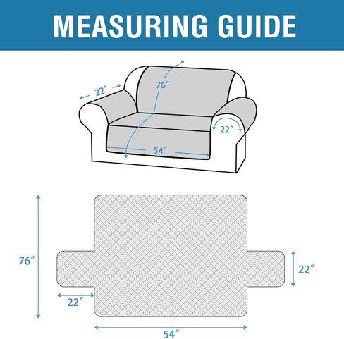 H.VERSAILTEX Chair Sofa Slipcover Sofa Cover 100% Waterproof Couch Cover Furniture Protector Cover with Elastic Straps for Pets Kids Children Dog Cat(Chair, Chocolate) in Kuwait