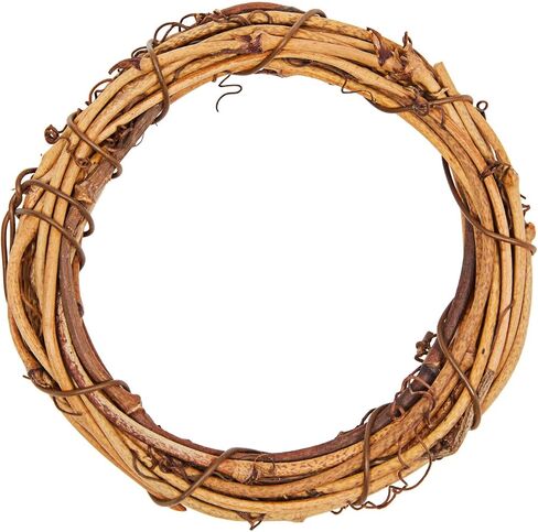 12 Pack Small Grapevine Wreaths for Crafts, DIY Wedding Decorations, Christmas Ornaments, Holiday Decor (4 Inches) in Saudi Arabia