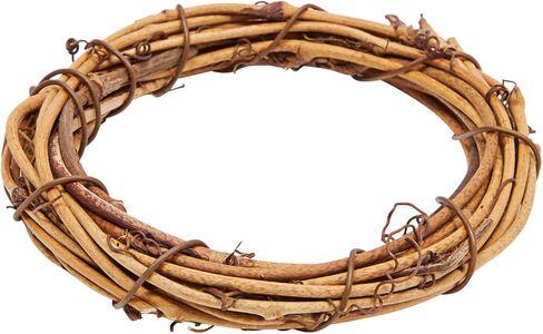 12 Pack Small Grapevine Wreaths for Crafts, DIY Wedding Decorations, Christmas Ornaments, Holiday Decor (4 Inches) in Saudi Arabia