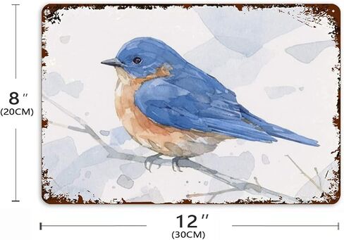 Miaoquhe الأزرق الطيور المائية الجدة علامة خمر معدن القصدير تسجيل جدار تسجيل لوحة ملصق in Kuwait