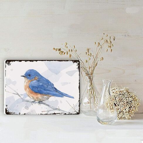 Miaoquhe الأزرق الطيور المائية الجدة علامة خمر معدن القصدير تسجيل جدار تسجيل لوحة ملصق in Kuwait