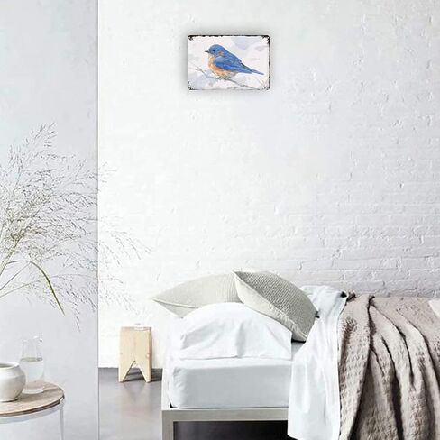 Miaoquhe الأزرق الطيور المائية الجدة علامة خمر معدن القصدير تسجيل جدار تسجيل لوحة ملصق in Kuwait