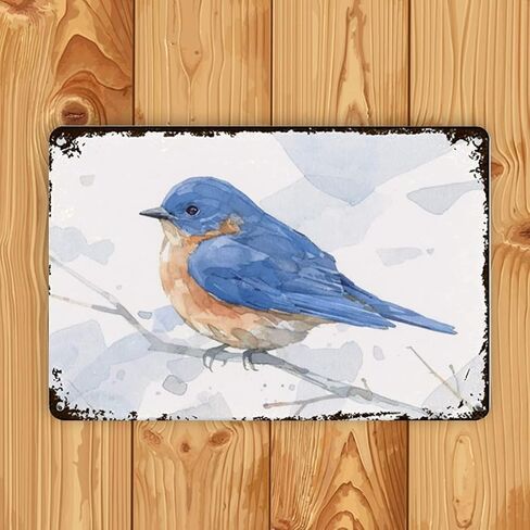 Miaoquhe الأزرق الطيور المائية الجدة علامة خمر معدن القصدير تسجيل جدار تسجيل لوحة ملصق in Kuwait