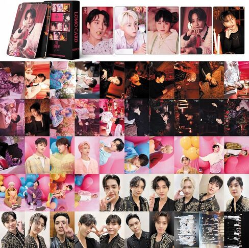 PYAJUU SEVENTEEN Photo Cards 55pcs Seventeen Season's Greetings 2023 Photocard KPOP SEVENTEEN Cards Seventeen Photocard Gift for Fans Daughter 2023 Season's Greetings in Saudi Arabia