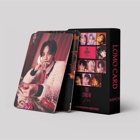 PYAJUU SEVENTEEN Photo Cards 55pcs Seventeen Season's Greetings 2023 Photocard KPOP SEVENTEEN Cards Seventeen Photocard Gift for Fans Daughter 2023 Season's Greetings in Saudi Arabia