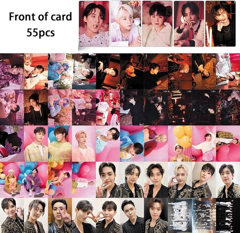 PYAJUU SEVENTEEN Photo Cards 55pcs Seventeen Season's Greetings 2023 Photocard KPOP SEVENTEEN Cards Seventeen Photocard Gift for Fans Daughter 2023 Season's Greetings in Saudi Arabia