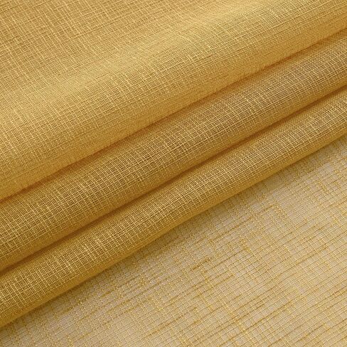 KOUFALL Tab Top ستائر بيضاء شفافة بطول 84 بوصة لغرفة المعيشة 2 لوحة مجموعة خفيفة الوزن من الستائر العادية والكتان الصناعي مرشحة للضوء لغرفة النوم ديكور مزرعة أنيق رث بطول 52 × 84 بوصة in Kuwait