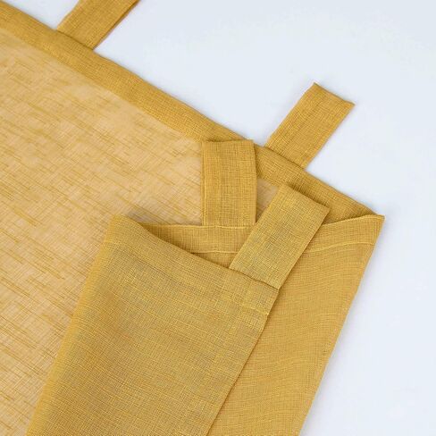 KOUFALL Tab Top ستائر بيضاء شفافة بطول 84 بوصة لغرفة المعيشة 2 لوحة مجموعة خفيفة الوزن من الستائر العادية والكتان الصناعي مرشحة للضوء لغرفة النوم ديكور مزرعة أنيق رث بطول 52 × 84 بوصة in Kuwait