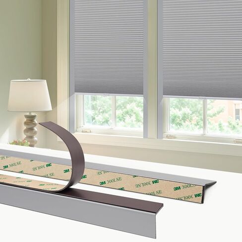 حاجبات الضوء المغناطيسية Moonice لظلال النوافذ والستائر، فعالة في حجب الضوء على طول حواف غرفتك، شرائط حجب الضوء لغرفة النوم، سهلة التركيب (أبيض، قطعتان) in Kuwait