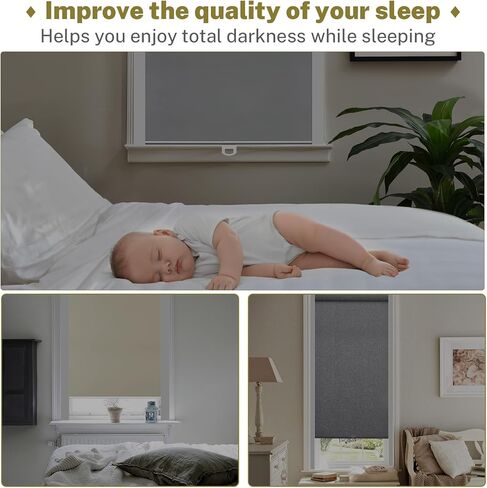 حاجبات الضوء المغناطيسية Moonice لظلال النوافذ والستائر، فعالة في حجب الضوء على طول حواف غرفتك، شرائط حجب الضوء لغرفة النوم، سهلة التركيب (أبيض، قطعتان) in Kuwait