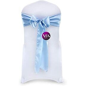 Satin Chair Sashes Ties Ribbon for Wedding Banquet Party Event Decoration Chair Bows (Pack of 50 | Royal Blue) in Saudi Arabia