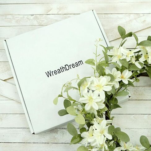 20 inch Artificial Fall Wreaths for Front Door Autumn Eucalyptus Wreath with Eucalyptus Leaves,Small Pumpkin,Small Berry for Front Door Indoor Outdoor Farmhouse Wall Holiday Decor in Kuwait