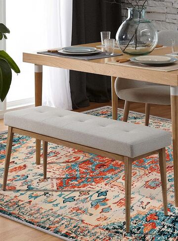 سجادة Lahome Boho Medallion Runner - سجادة مدخل قابلة للغسل مقاس 2 × 6، سجادة مدخل المطبخ البوهيمي، سجادة حمام ناعمة مطبوعة شرقية غير قابلة للانزلاق بجانب سرير غرفة الغسيل، أزرق مخضر in Saudi Arabia
