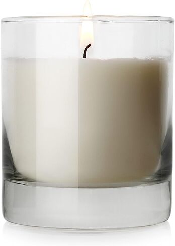 Jar Candle, 8oz Soy Wax Candle(1 Pack),35 Hours Long Burning Pillar Candle, White Pillar Candle in 10oz Old-Fashioned Whiskey Glass in Saudi Arabia