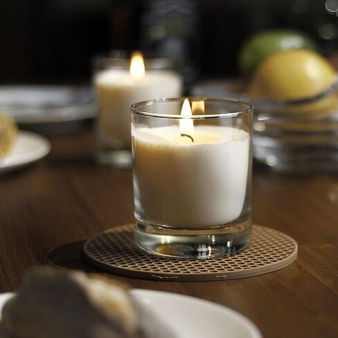 Jar Candle, 8oz Soy Wax Candle(1 Pack),35 Hours Long Burning Pillar Candle, White Pillar Candle in 10oz Old-Fashioned Whiskey Glass in Saudi Arabia