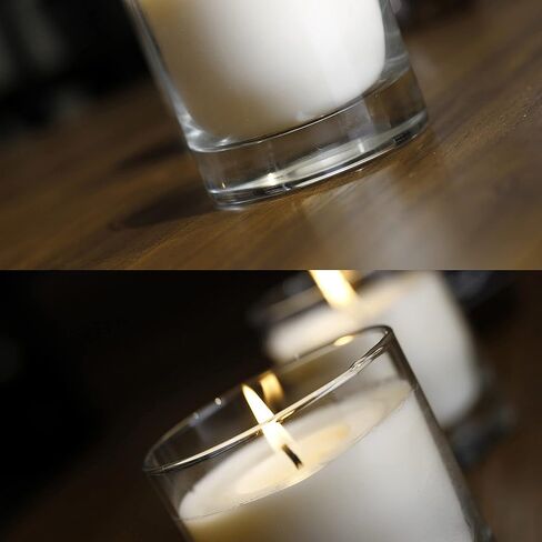 Jar Candle, 8oz Soy Wax Candle(1 Pack),35 Hours Long Burning Pillar Candle, White Pillar Candle in 10oz Old-Fashioned Whiskey Glass in Saudi Arabia