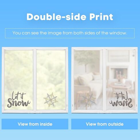 Horaldaily 212 PCS Christmas Window Cling Sticker, Brief Strokes Snow for Home Party Supplies Shop Window Glass Display Decoration in Saudi Arabia