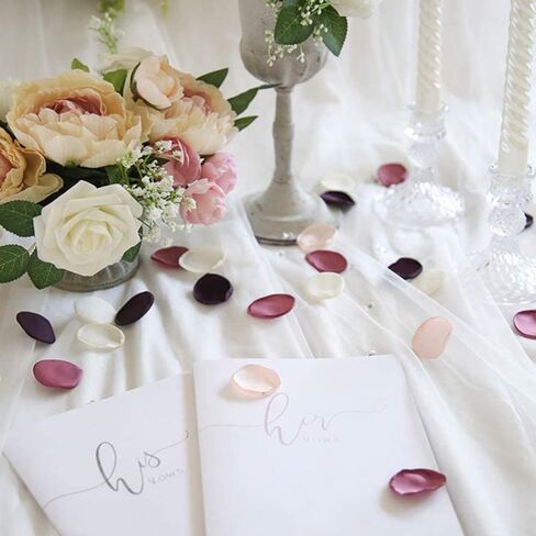 400 قطعة من بتلات الورود الحريرية لتزيين حفلات الزفاف، بتلات زهور بيضاء مختلطة بلون زهري بلش لحفلات الزفاف وزينة طاولة الاستقبال/المشي، بتلات زهور كبيرة للممر وحفلات ما قبل الزفاف in Kuwait