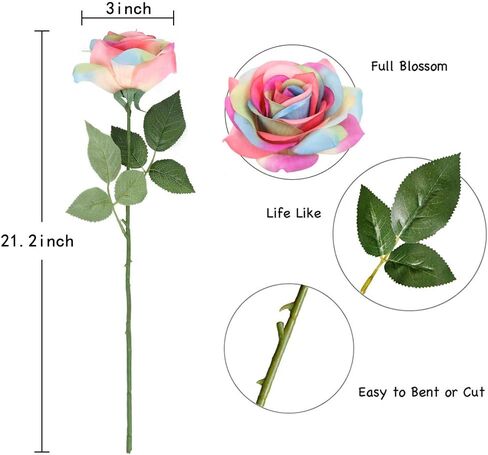 IPOPU 12 Pcs Black Roses Artificial Flowers Black Party Decorations Fake Black Roses Silk Flowers Faux Roses Flowers Petal Floral for Home Wedding Party Shop Garden Bridal Decorations DIY (Black) in Kuwait