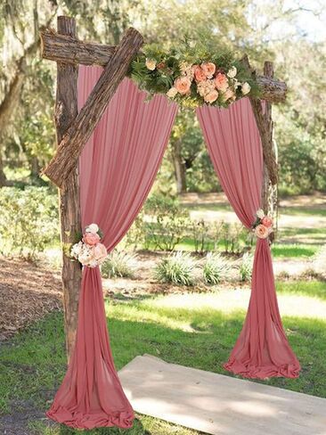 Chiffon Backdrop Curtain 2 Panels 29x84 Inches Royal Blue Curtains for Weddings Sheer Drapes for Backdrop Chiffon Curtain Drapery for Beach Wedding Arch Draping Fabric for Birthday Party Decor in Kuwait