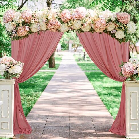 Chiffon Backdrop Curtain 2 Panels 29x84 Inches Royal Blue Curtains for Weddings Sheer Drapes for Backdrop Chiffon Curtain Drapery for Beach Wedding Arch Draping Fabric for Birthday Party Decor in Kuwait