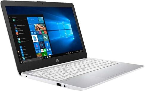 2021 Newest HP Stream 11.6 Inch Laptop, Intel Celeron N4000 up to 2.6 GHz, 4GB RAM, 32GB eMMC, WiFi, Bluetooth, HDMI, Webcam, Win 10 S, White + NexiGo 128GB MicroSD Card Bundle in Saudi Arabia
