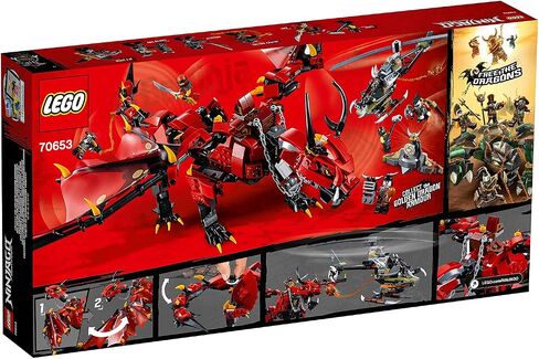 LEGO Ninjago Firstbourne Playset, Dragon & Hunter Helicopter Toy, Build & Play Dragon Toys for Kids in Saudi Arabia