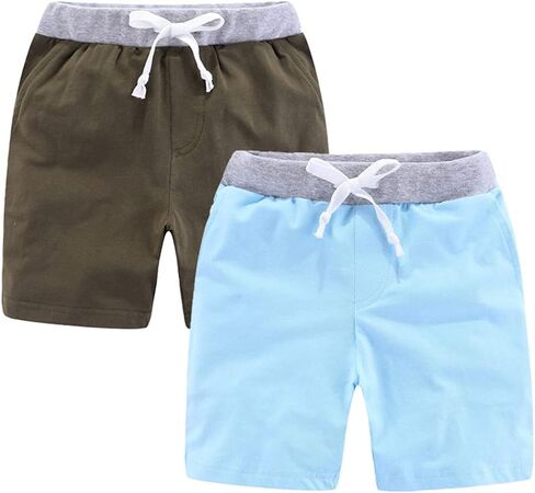 Mud Kingdom Classic Shorts for Boys Thin Jersey Material Cotton Drawstring Casual Summer Lightweight in Saudi Arabia