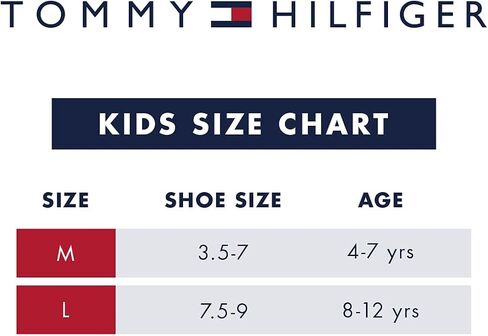 Tommy Hilfiger Unisex Kids' Athletic Socks - Cushioned Crew Socks (6 Pack) in Saudi Arabia