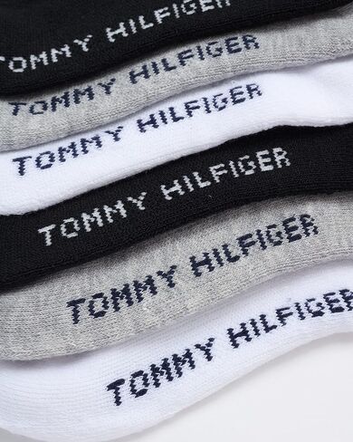 Tommy Hilfiger Unisex Kids' Athletic Socks - Cushioned Crew Socks (6 Pack) in Saudi Arabia