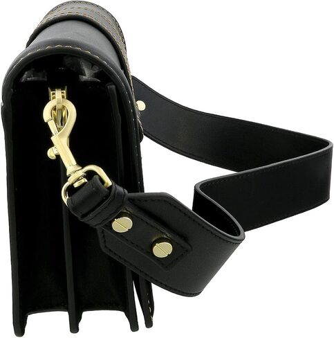 Versace Jeans Couture Black Black Buckle Crossbody Bag for Womens in Saudi Arabia