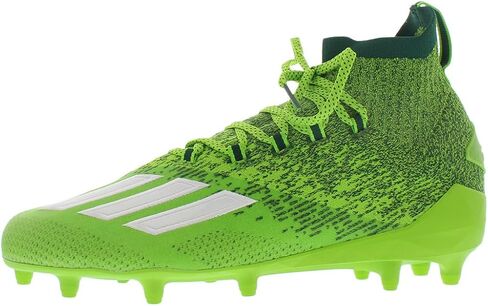 adidas Adizero Primeknit Cleat - Men's Football Team Semi Solar Green/White in Saudi Arabia