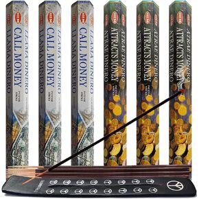Call Money & Attracts Money Incense Sticks & Holder Bundle Variety Pack from Hem Trumiri Insense Insence in Saudi Arabia