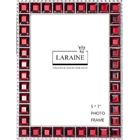 Picture Photo Frame 4x6 Rhinestones Metal High Definition Glass Display Pictures for Tabletop Crystal Home Decorative Holiday Gift (Blue, 4x6)