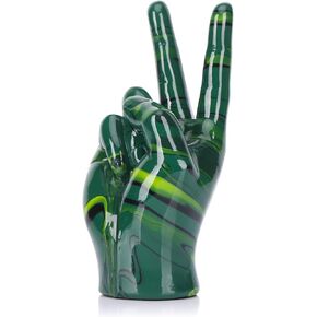 LCCCK Pink Home Decor Statue I Love You Sign, Couple Love Decor Classic Rock and Roll Hand Sign Desk Statue Offering Hands Sculpture, for Weddings, Birthday Parties Tabletop Bedrooms Centerpieces