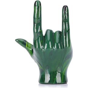 LCCCK Pink Home Decor Statue I Love You Sign, Couple Love Decor Classic Rock and Roll Hand Sign Desk Statue Offering Hands Sculpture, for Weddings, Birthday Parties Tabletop Bedrooms Centerpieces in Saudi Arabia