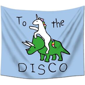 EWRITN إلى الديسكو ملصق ديكور المنزل نسيج، المفروشات مضحك شنقا النوم حزب خلفية الزينة ديكورات المنزل لغرفة المعيشة غرفة نوم (59.1 × 51.2 في) in Kuwait