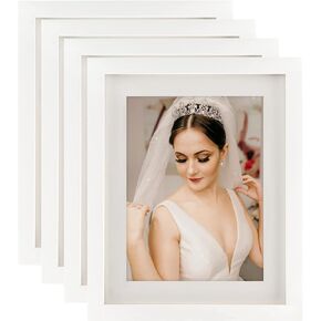 مجموعة إطارات الصور ORIVAN باللون الأسود مقاس 5 × 5 مكونة من 4 إطارات صور من الخشب الصلب لإطار صور الحائط والطاولة in Kuwait