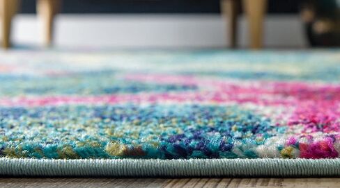 Unique Loom Positano Collection Coastal Modern Bright Colors Starfish Navy Blue Area Rug (8' x 10') in Kuwait