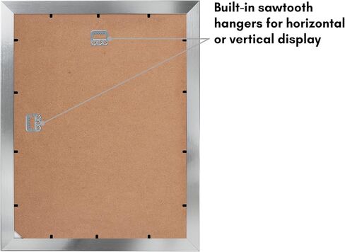 إطار صورة ذهبي من Americanflat مقاس 8x10 - يعرض مقاس 5x7 مع حصيرة وإطار 8x10 بدون حصيرة - إطارات ذهبية بأشكال أفقية ورأسية للجدار والطاولة - خشب مركب مع زجاج مصقول in Saudi Arabia