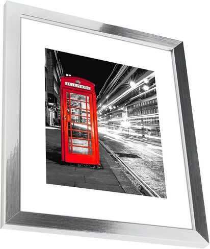 إطار صورة ذهبي من Americanflat مقاس 8x10 - يعرض مقاس 5x7 مع حصيرة وإطار 8x10 بدون حصيرة - إطارات ذهبية بأشكال أفقية ورأسية للجدار والطاولة - خشب مركب مع زجاج مصقول in Saudi Arabia