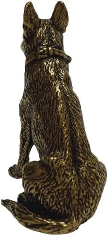 DMtse Chinese Brass Mini Dog Decor Statue Figurines for Animal Sculpture Feng Shui for Good Luck and Prosperity Collectibles Gift in Saudi Arabia