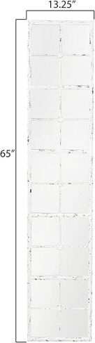 Creative Co-Op Windowpane Metal Framed Wall Mirror, Black in Saudi Arabia