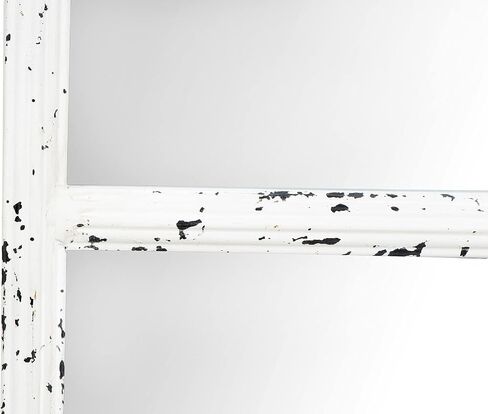 Creative Co-Op Windowpane Metal Framed Wall Mirror, Black in Saudi Arabia