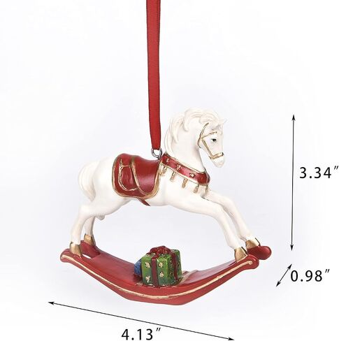 Decorative Hanging Ornaments Cardinal Decorations - Christmas Cardinal Ornaments Set of 2 3.03 * 0.32 * 4.33 Inch Newman House Studio in Kuwait